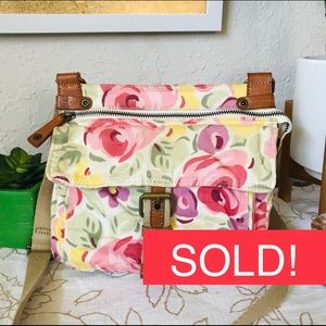 FOSSIL Floral Messenger Bag